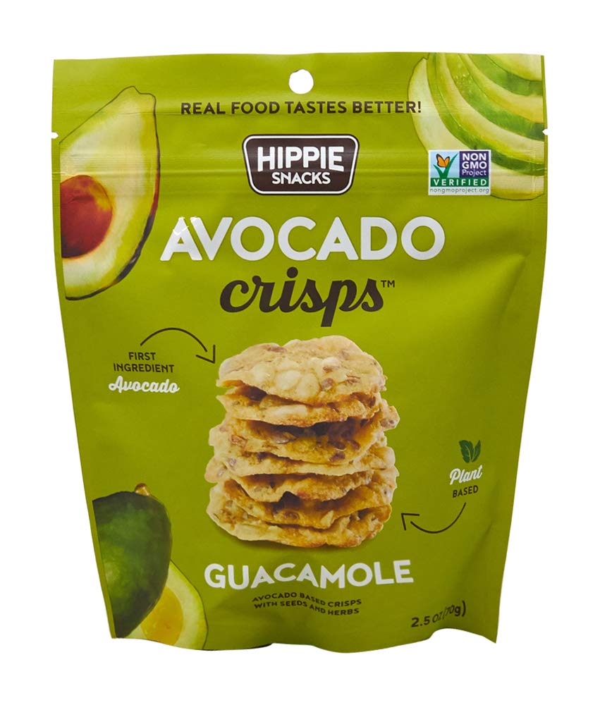 Hippie Snacks Avocado Crisps Guacamole 2.5Oz