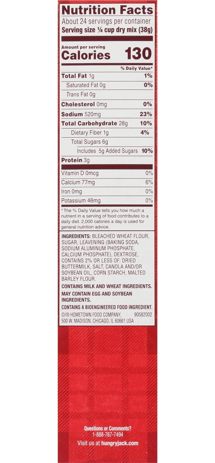 Generic.Hungry.Jack - Complete Buttermilk Pancake & Waffle Mix - 32 Oz Box - Pack of 2