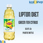 Lipton Diet Citrus Green Tea 16.9 Fl Oz Plastic Bottle 12 Pack + 15 Sugarcane Disposable Straws By Kool8Shop Infinite Deals