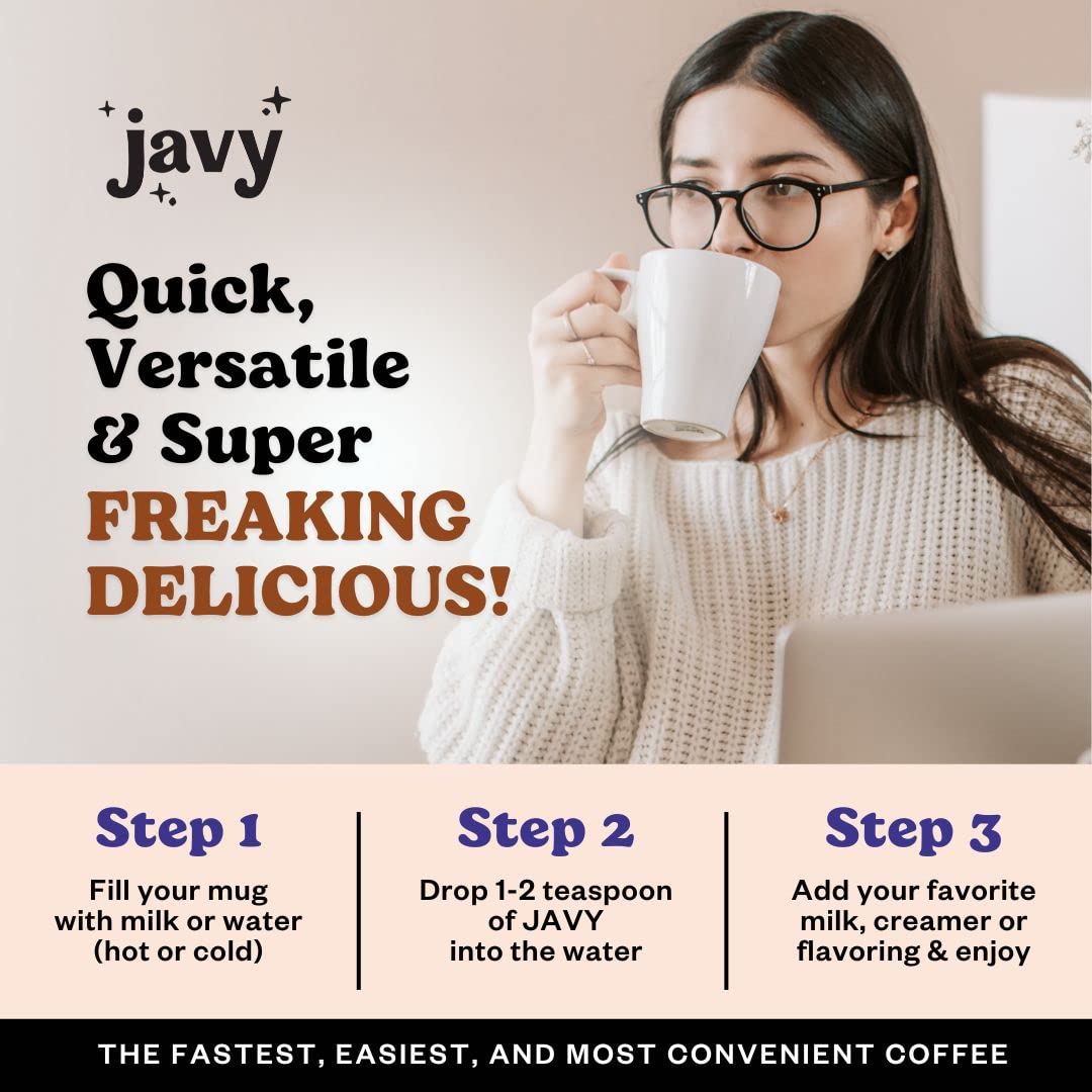 Javvy Cold Brew Coffee Concentrate - Original & Mocha, 6 Fl Oz (Pack of 2), Black