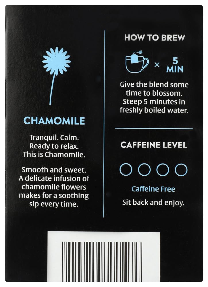 Choice Organic Teas Herbal Tea, Chamomile, 16 Tea Bags, Pack of 1