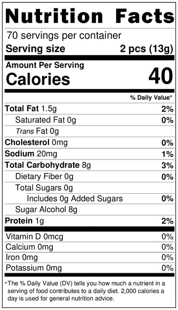 SweetGlob Individually Wrapped Original Crunchy Peanut Butter Candy (Sugar Free Peanut Butter Bar, 2 Pound)