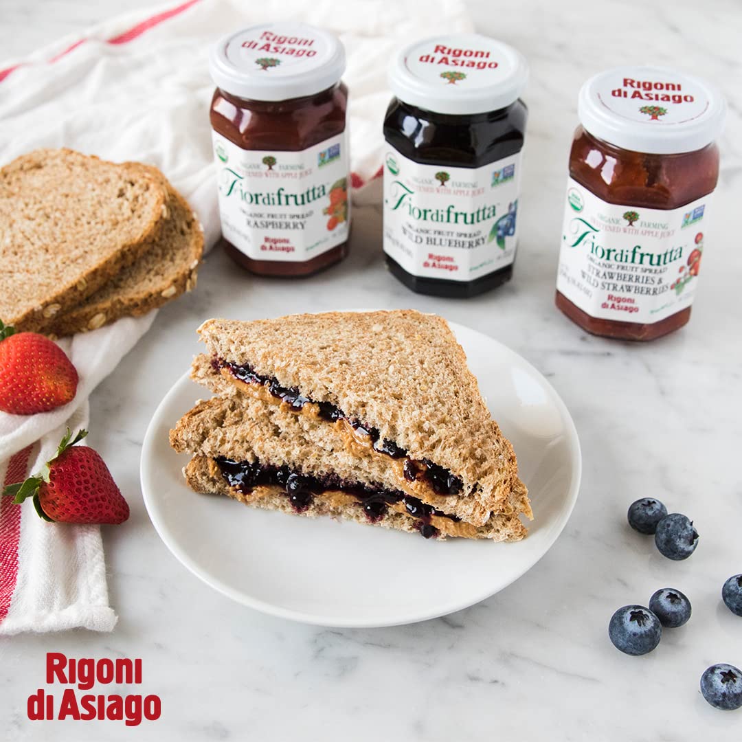 Rigoni Di Asiago Fiordifrutta Organic Fruit Spread, Strawberry, 250 G, 6 Count