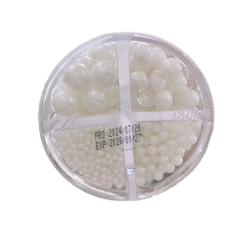Sentovac White Pearl Sprinkles For Cake Decorating 4 Sizes Mix Fancy Sprinkles Cake Topper Cupcake Cookie Baking Decorations Hal