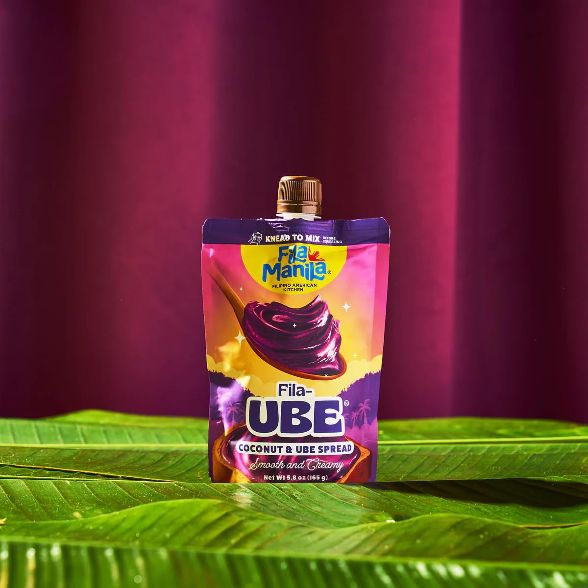 Fila Manila Ube Halaya Coconut Spread - Vegan, Gluten-Free, 3 Pack, No Artificial Colors or Flavors, Perfect for Toast & Desserts