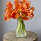 Kabloom Flowers -Valentine'S Day Collection - 10 Orange Tulips With Vase, Gift For Birthday, Sympathy, Anniversary, Get Well, Th