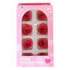 Sentovac 8 Pcs Red Rose Flowers Candy Dessert Icing Decoration Edible Valentines Day Sprinkles DIY For Cookie Cake Cupcake Toppe