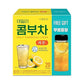 Kayfood Daily Kombucha Powder Tea 5G X 20 Sticks (100G/3.52Oz) With Bottle Sugar Free Diet Tea (Lemon Bottle Set)