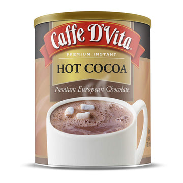 Caffe Dvita Hot Cocoa Mix - Hot Chocolate Mix, Gluten Free, Low Fat, No Cholesterol, No Hydrogenated Oils, No Trans Fat, Kosher,