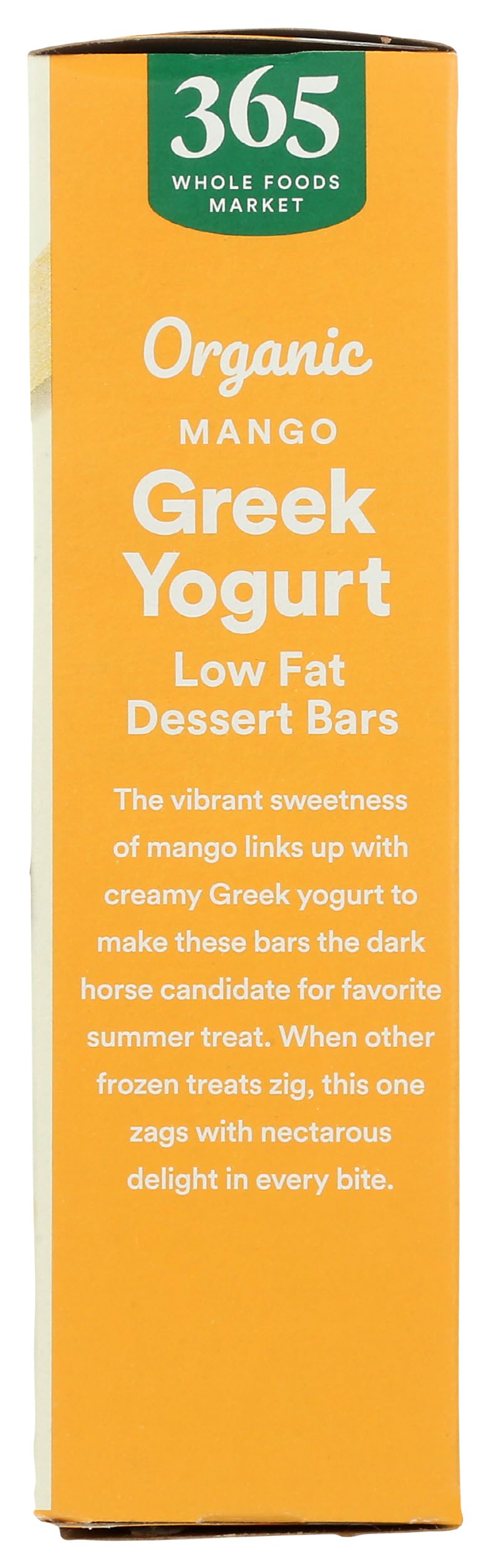 365 by Whole Foods Market, Greek Yogurt Bar, Mango, Organic, 10 Ounce