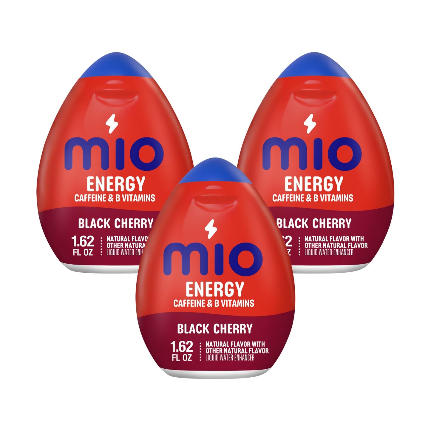 Mio Energy Liquid Water Enhancer, Black Cherry Flavor, 1.62 Fl Oz, 3-Pack