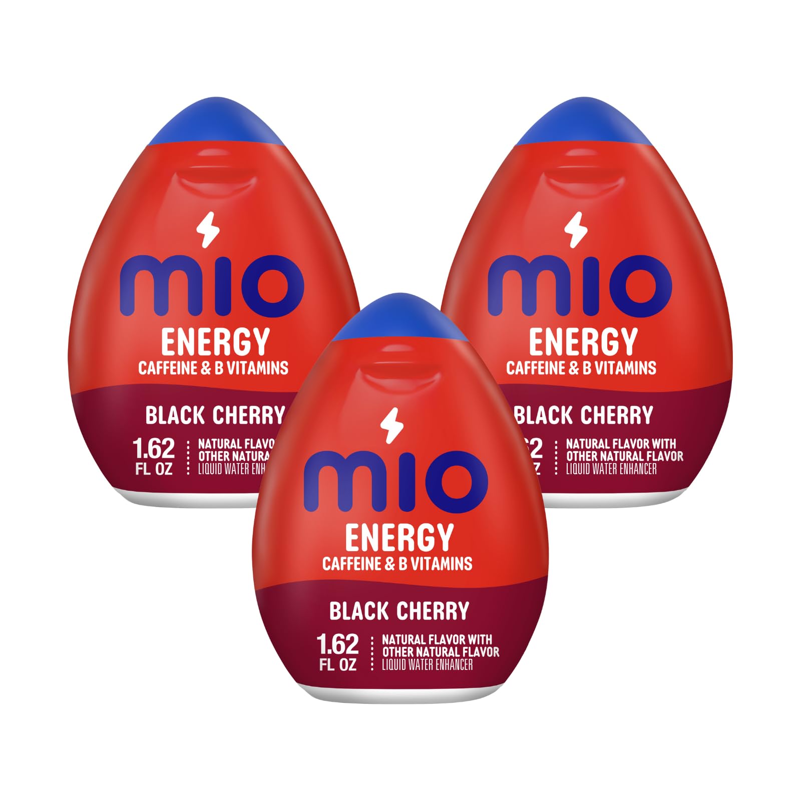 Mio Energy Liquid Water Enhancer, Black Cherry Flavor, 1.62 Fl Oz, 3-Pack