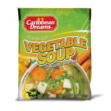 Caribbean Dreams Homestyle Vegetable Soup Mix, 50g (Pack of 10)