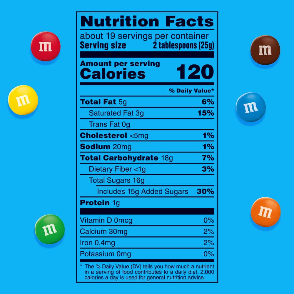 M&MS Minis Milk Chocolate Candy, Family Size, 16.9 oz Resealable Bulk Candy Bag