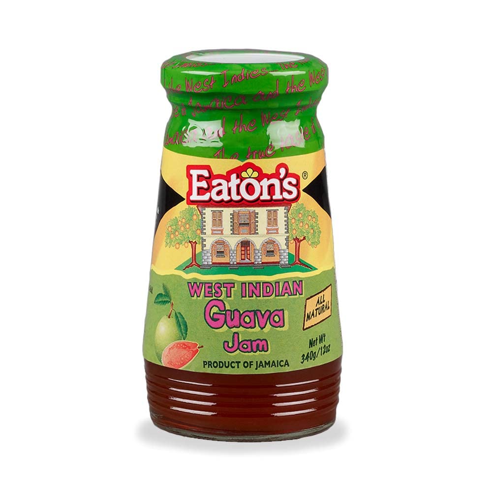 Eatons Guava Jam - All-Natural Jamaican Guava Jam, for Bagels, Biscuits, Crackers, English Muffins, and French Bread, Dips in C