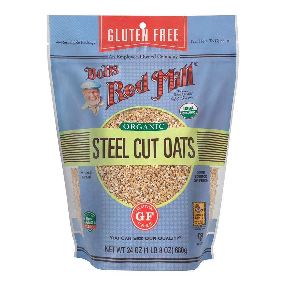 Bob'S Red Mill Gluten Free Organic Steel Cut Oats, 24Oz (Pack Of 1) - Non Gmo, Whole Grain, Vegan, Kosher