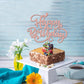 Crseniny Happy Birthday Cake Topper, Birthday Sign Cake Topper,Birthday Party Cake Decoration Supplies (Rose Gold)
