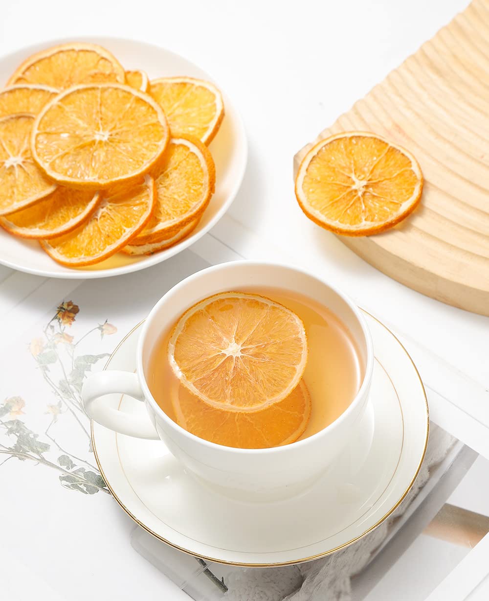ULTHMOK Premium Dried Orange Slices, 100% Natural, No Additives, 5 Oz (142g)