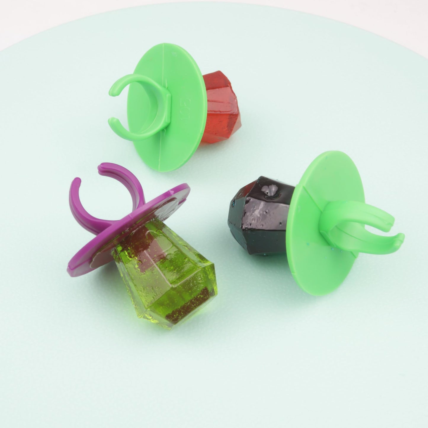 Easter Ring Pops, Watermelon, Strawberry And Blue Raspberry Flavored, Basket Stuffer Candies, 3 In Each (Pack Of 3)