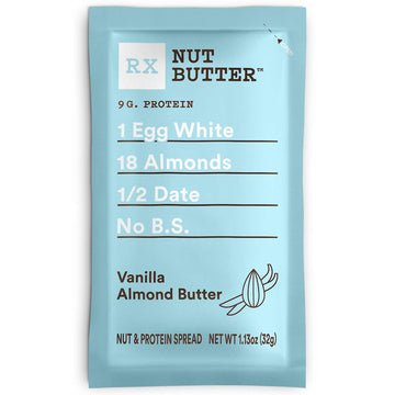 Rx Nut Butter Almond Butter, Vanilla Almond, Delicious Flavor, 11.3Oz Box (10 Count)
