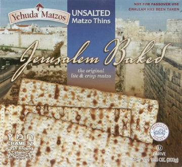 Yehuda Unsalted Matzo Thins 10.5 Ounce -- 24 Per Case