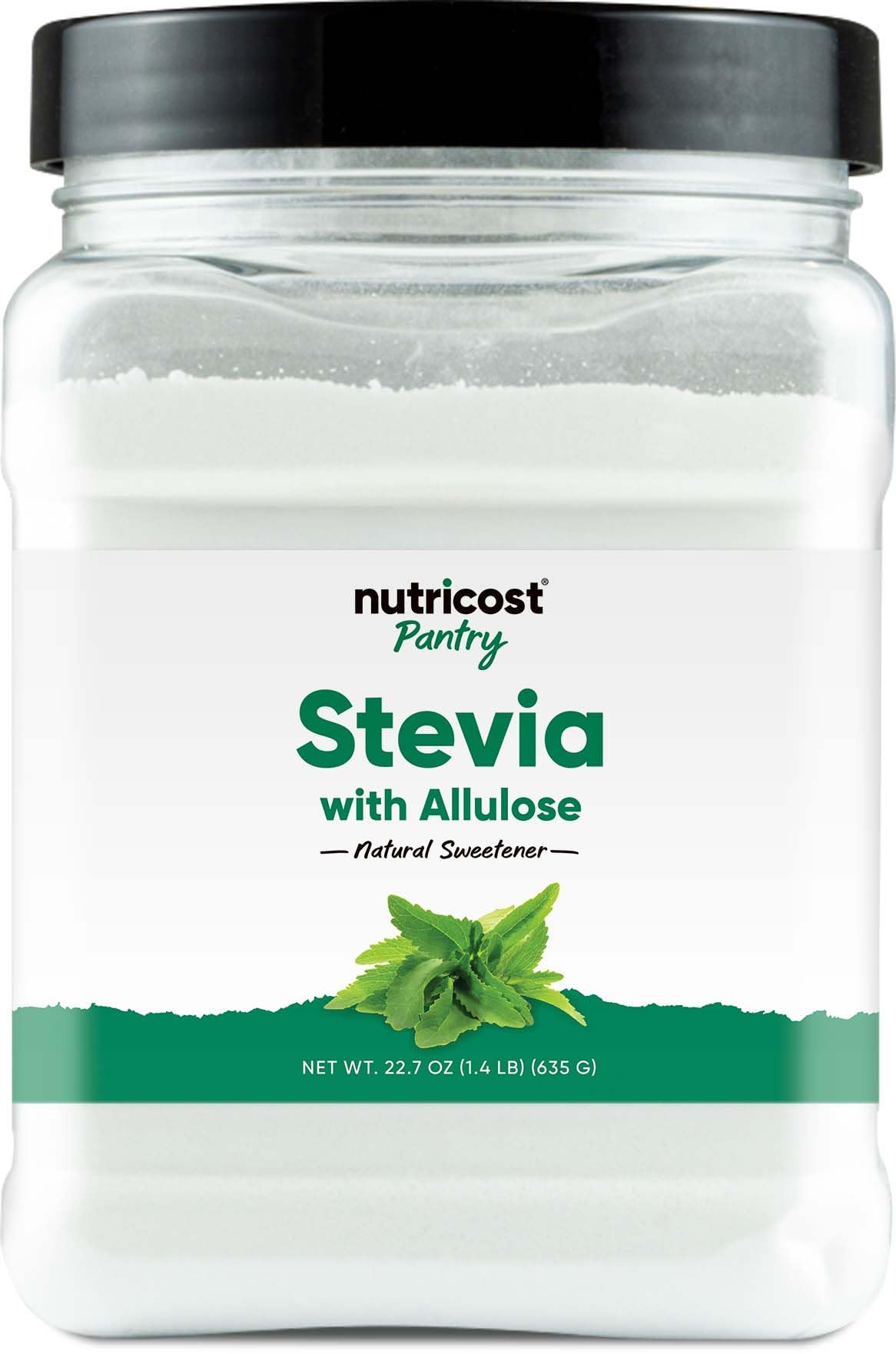 Nutricost Stevia With Allulose Natural Sweetener - Gluten-Free, GMO-Free, 22.7 Ounce (1.4 Pound)