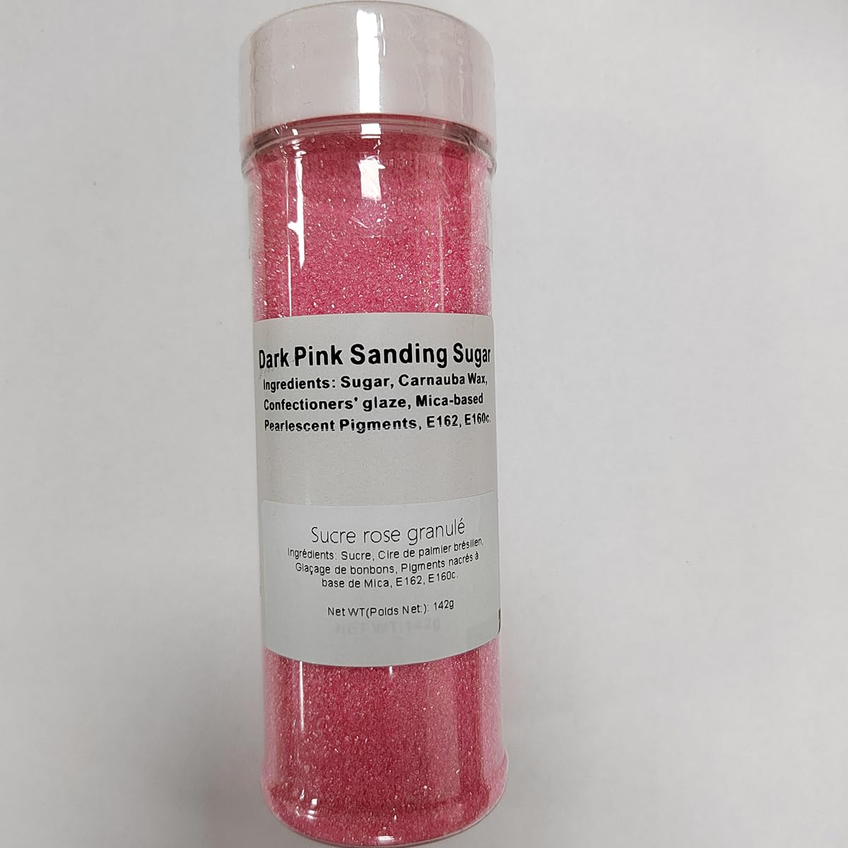 Ephvodi Sanding Sugar, Edible Pink Sugar Sprinkles, Sugar Crystals Mix For For Cake Decorating, Baking, Cookie, Cupcake, Ice Cre