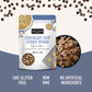Safe + Fair Chocolate Chip Cookie Dough Granola - Gluten-Free, Dairy Free and Vegan Breakfast, Snack or Dessert - Free From Top