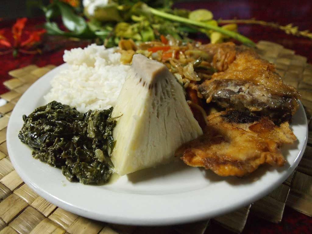 Palusami - (Pack Of 3 X 400G Can) A Taro Leaves In Coconut Cream, Tasty Meal - Heat & Eat Imported From Fiji Fijiproduct.Com