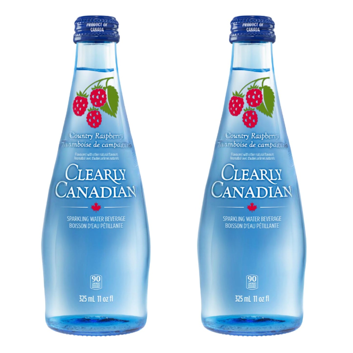 Clearly Canadian Country Raspberry Sparkling Water - 11 Oz Bottles (Pack Of 2)