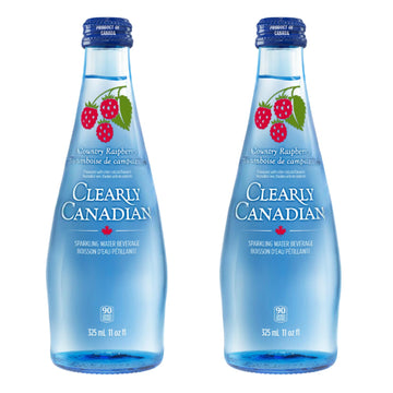 Clearly Canadian Country Raspberry Sparkling Water - 11 Oz Bottles (Pack Of 2)