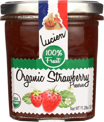 LUCIEN GEORGELIN Organic Strawberry Fruit Spread, 11.28 OZ