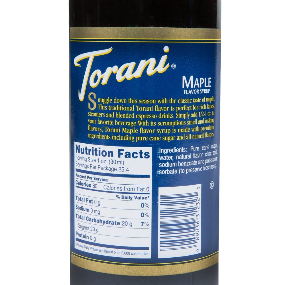 Torani Maple Syrup, 750 mL
