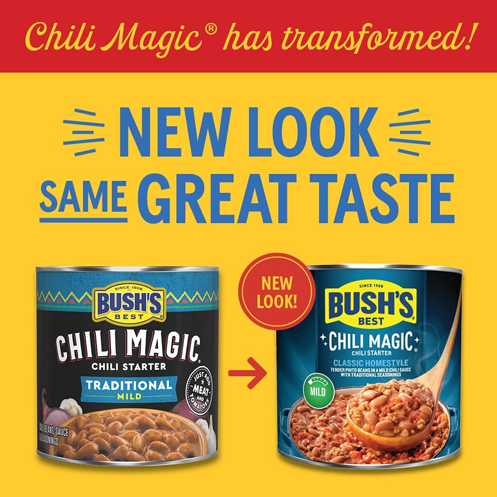 Bush'S Best Chili Magic Traditional Mild Chili Starter By Bush'S Best 15.5 Oz. (Case Of 12)
