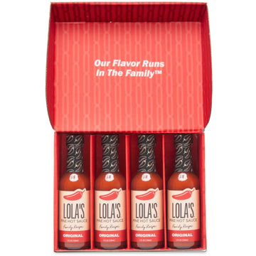 Lolas Fine Hot Sauce Original, All-Natural Red Jalapeos, Habanero, Lime, & Garlic Blend, Gluten-Free, Keto, & Vegan, Family Rec