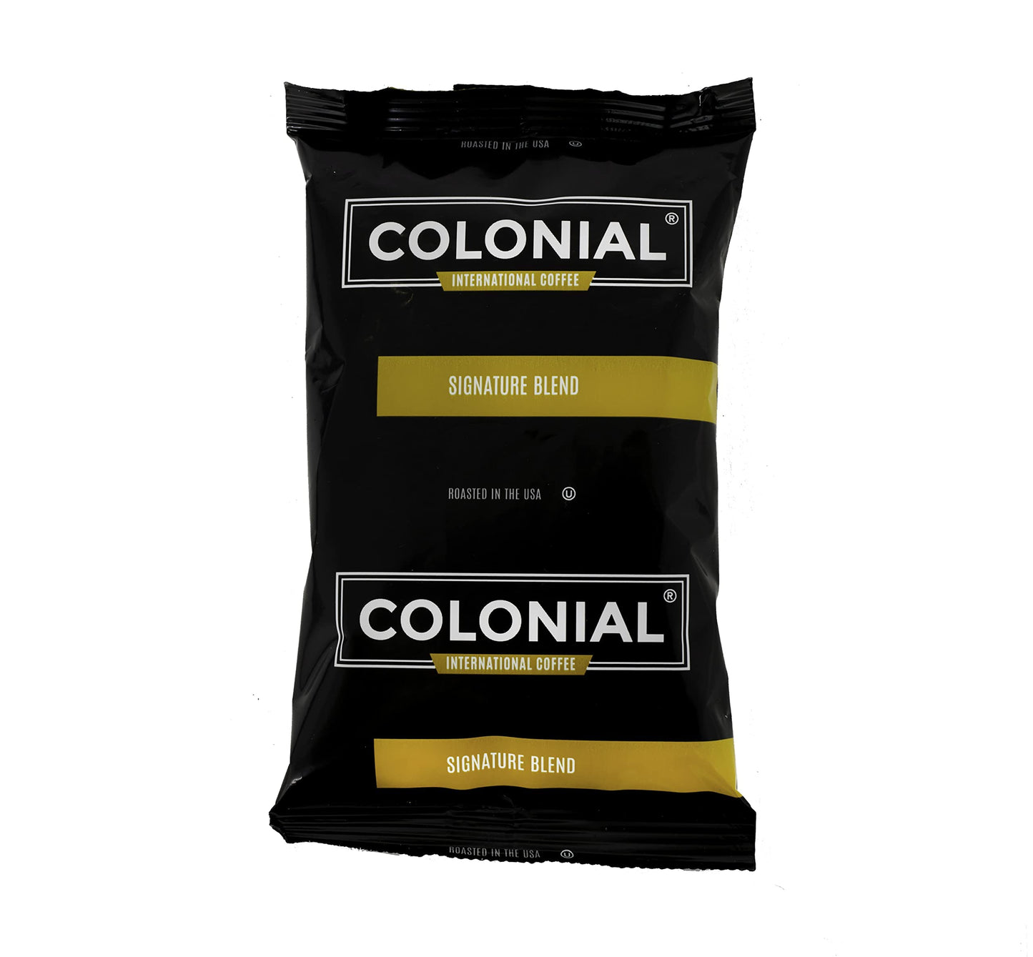 COLONIAL INTERNATIONAL COFFEE 32 Count Breakfast Blend Medium Roast Coffee Packets, 2.5 Ounce Each, Bulk Ground for Home & Office