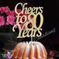 Cheers To 80 Years Cake Topper