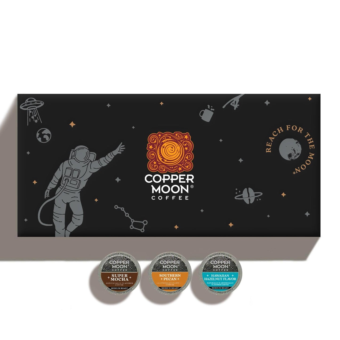 Copper Moon Single Serve Coffee Pods For Keurig K-Cup malt-inspired  Flavored Variety Pack (Hawaiian Hazelnut  Southern Pecan  Super Mocha)  60 Count