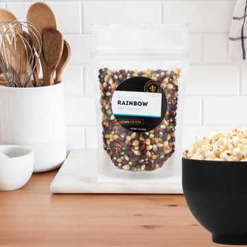 Dell Cove Spices - Rainbow Popcorn Kernels - Create Colorful & Tasty Stovetop Popcorn at Home (Five Pounds)
