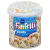 Pillsbury Funfetti Vanilla Flavored Frosting, 15.6-Ounce (Pack of 8)