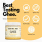 Indian Milk & Honey Ghee Butter - Grass-Fed, Handmade, Lactose & Gluten Free - 7.2 oz, Recyclable PET Jar