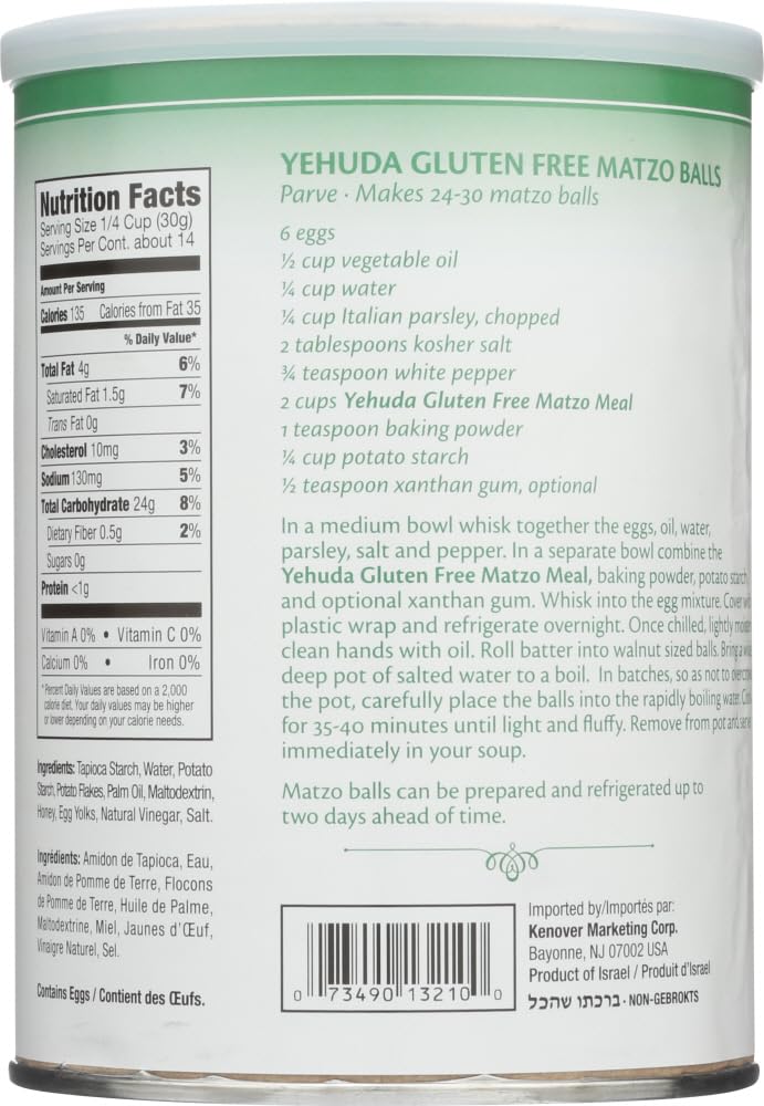 Yehuda Gluten Free Matzo Meal, 15 Ounce (Pack Of 2)