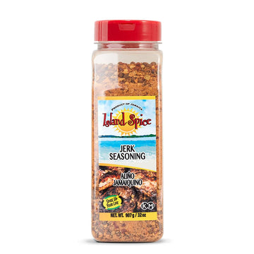 Island Spice Jerk Seasoning 32 ounces - Gluten-Free Vegan-Friendly Dry Rub with Real Jamaican Pimento - Authentic Jerk Flavors a