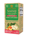 12 Pack of Hyleys Wellness Natural Soursop With Green Tea Peach Flavor - 25 Tea Bags (100% Natural, Sugar Free, Gluten Free & No