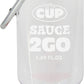 By The Cup Sauce 2 Go Keychains 1.69 Fluid Ounce And 1 Fluid Ounce Empty Mini Sauce Bottles (Sauce Not Included)