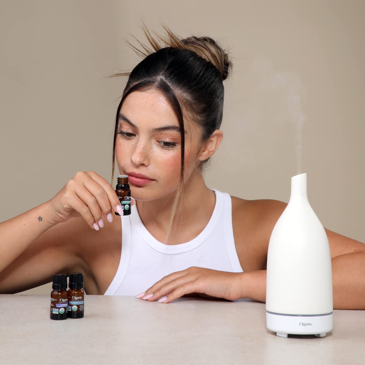 Cliganic Usda Organic Peppermint Essential Oil, 100% Pure Natural Undiluted, For Aromatherapy  Non-Gmo Verified