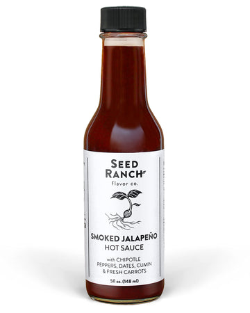 Seed Ranch Gourmet Smoked Jalapeno Hot Sauce - Medium Heat - 5 Fl Oz - Vegan, Non-GMO