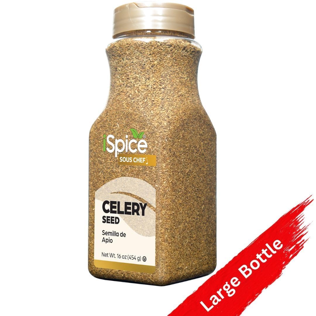 Ispice | Celery Seed Whole | Bulk Size | Gourmet Spice | Kosher (16 Ounce)