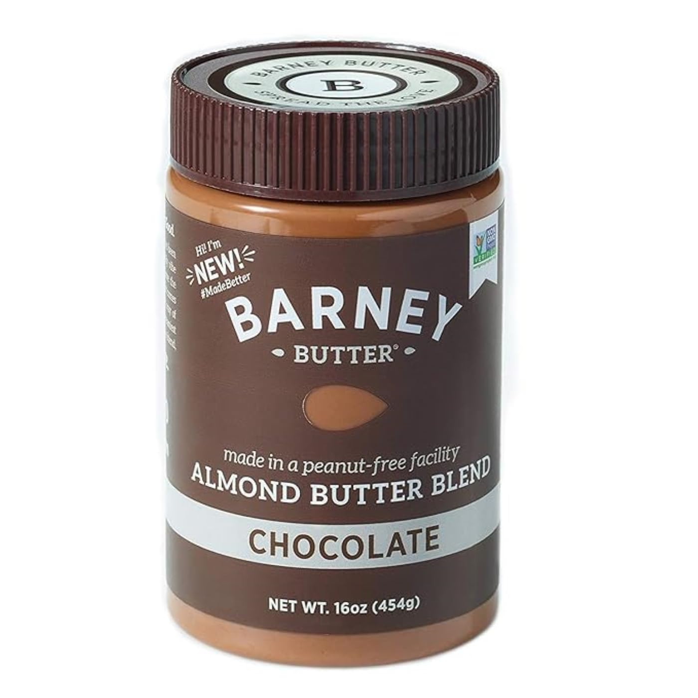 Barney Almond Butter, Chocolate, Paleo Friendly, KETO, Non-GMO, 16 Ounce