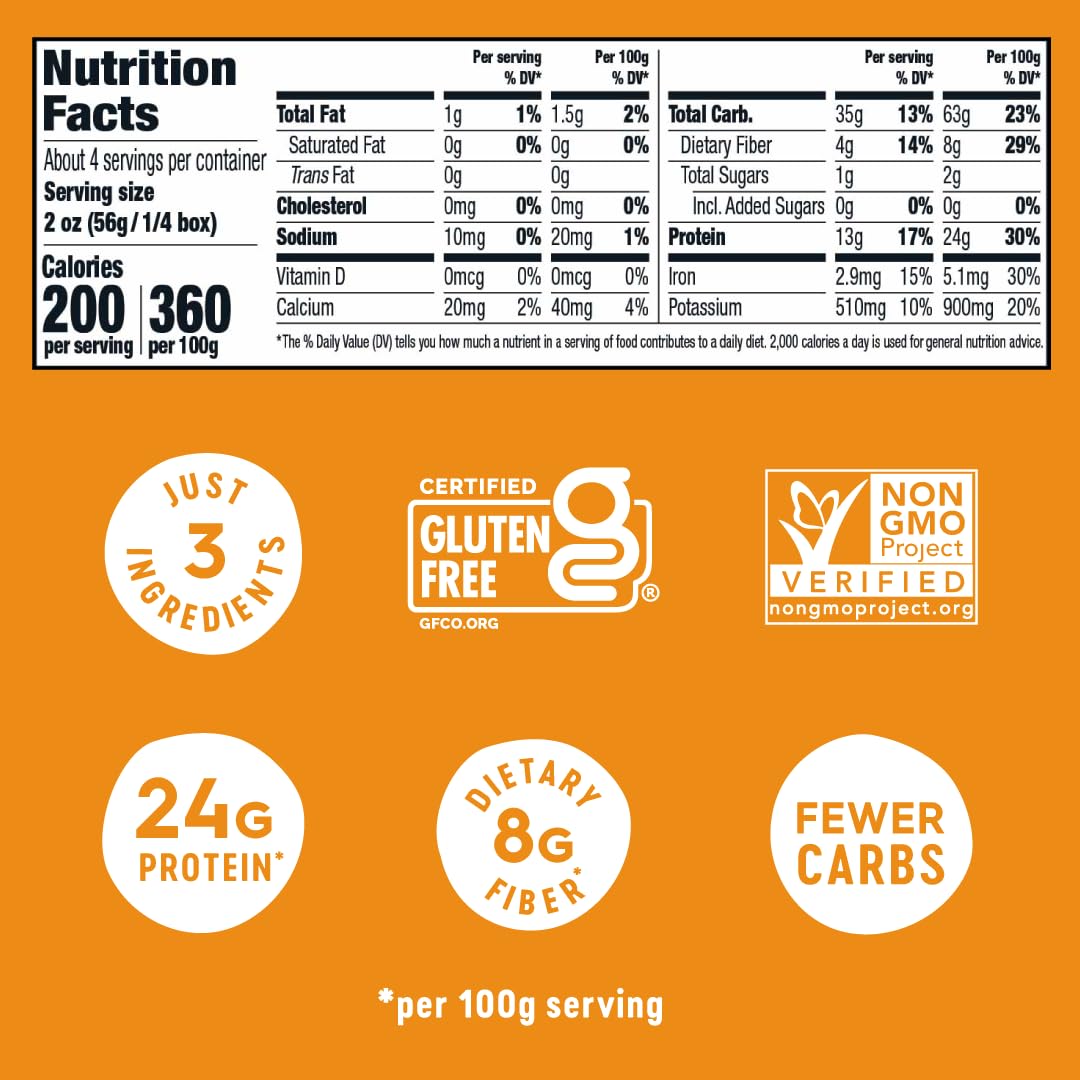 Veggiecraft Farms Spaghetti - NEW BETTER TASTE - Gluten Free Pasta, Thin Spaghetti Noodles, Plant Based Protein Spaghetti w/Lent
